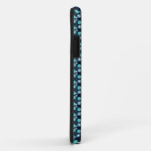 Baby Blue Mint Stippenpatroon iPhone Hoesje (Achterkant/rechts)