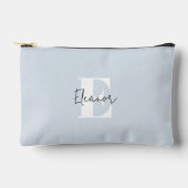 Baby Blue Modern Minimalist Monogrammed Etui (Voorkant)