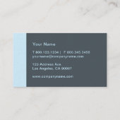 Baby Blue Modern Visitekaartje (Achterkant)