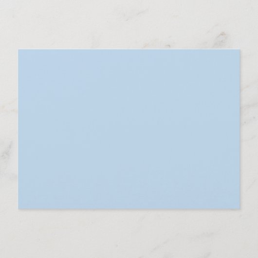 Baby Blue Modern Weddenschap-kaart Informatiekaartje (Achterkant)