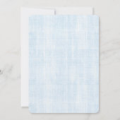 Baby Blue Nepalezen Bruidsdouche Kaart (Achterkant)