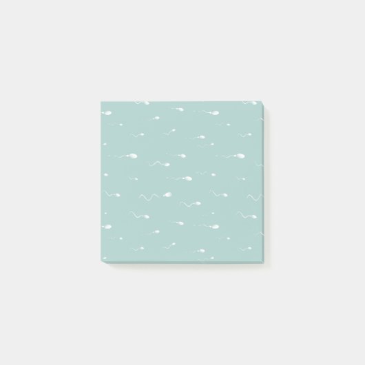 Baby Blue Novelty Sperm Post-it® Notes (Voorkant)