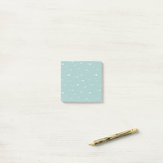 Baby Blue Novelty Sperm Post-it® Notes (Op bureau)