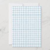 Baby Blue One Lucky Duck 1e verjaardag Bedankkaart (Achterkant)