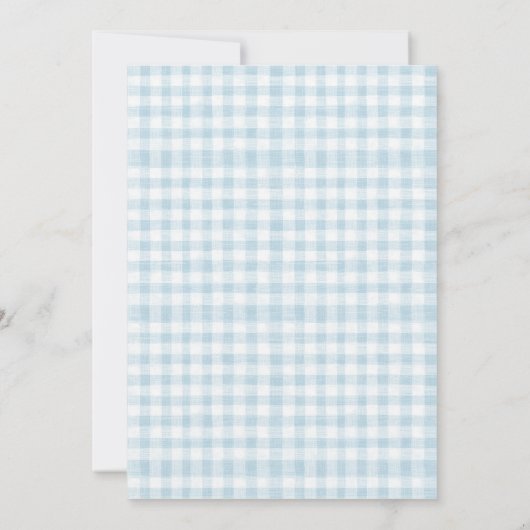 Baby Blue One Lucky Duck 1e verjaardag Bedankkaart (Achterkant)