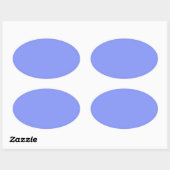 Baby Blue Oval Sticker (Vel)