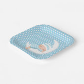 Baby Blue Over the moon Paper Bord (Gebogen)