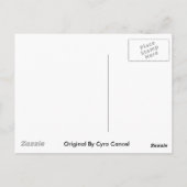 BABY BLUE OWL 1 BRIEFKAART (Achterkant)