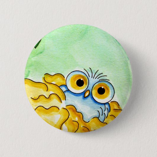 BABY BLUE OWL 1 BUTTON (Voorkant)