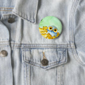 BABY BLUE OWL 1 BUTTON (In situ)