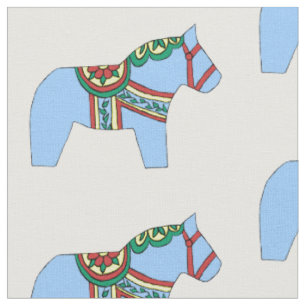 Baby Blue Paardenstof Stof