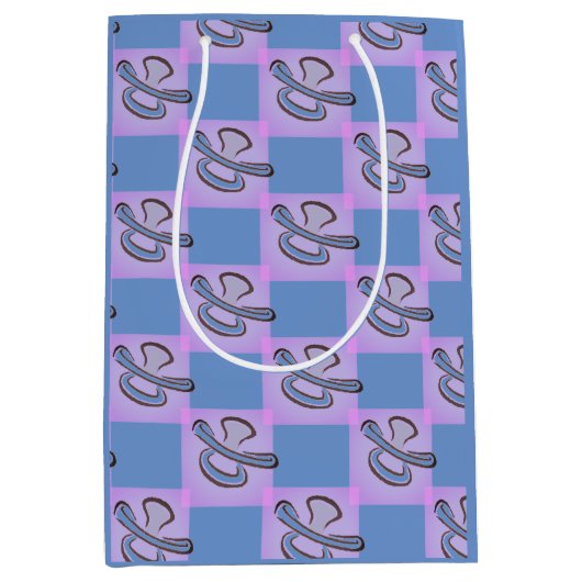 Baby Blue Pacifier Teether Medium Cadeauzakje (Voorkant)