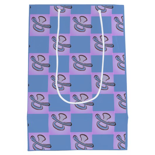 Baby Blue Pacifier Teether Medium Cadeauzakje (Achterkant)