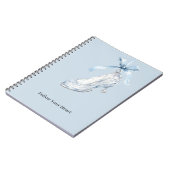 Baby Blue Pantoffel Hoge Hak Strik Notitieboek (Linkerzijde)