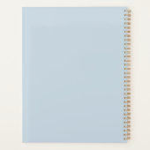 Baby Blue Pantoffel Hoge Hak Strik Planner (Achterkant)