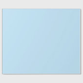 Baby Blue Pastel Solid Color Cadeaupapier (Vlak)