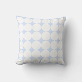 Baby Blue Pastel & Wit Cirkelpatroon Kussen