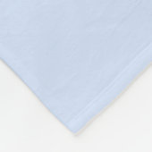 Baby Blue Pastel & Witte Balk Design Fleece Deken (Hoek)