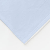 Baby Blue Pastel & Witte Squircle Patroon Design Fleece Deken (Hoek)