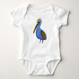 Baby Blue Pelican Romper