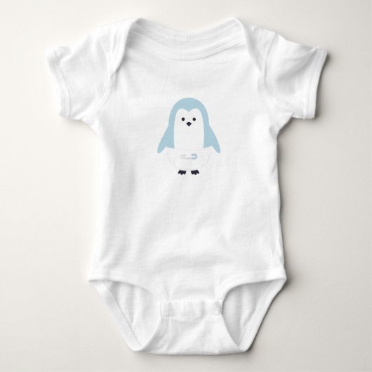 Baby Blue Penguin Baby Creeper Romper (Voorkant)