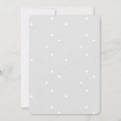 Baby Blue Penguin Baby shower Uitnodiging (Achterkant)