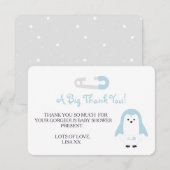 Baby Blue Penguin Bedankt (Voorkant / Achterkant)