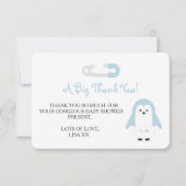 Baby Blue Penguin Bedankt (Voorkant)