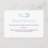 Baby Blue Penguin Informatie Inserts Informatiekaartje (Voorkant)