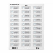 Baby Blue Penguin retour adres label (Full Sheet)