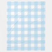 Baby Blue Plaid 60x80 Fleece Deken (Voorkant)