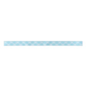 Baby Blue Plaid Satin Ribbon – Baby shower & Gift Satijnen Lint (Voorkant)