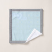 Baby Blue Polka Dot Bad Handdoek (Wasdoekje)
