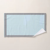 Baby Blue Polka Dot Bad Handdoek (Handdoek)
