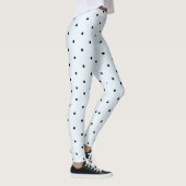 Baby Blue Polka Dot Pattern Leggings (Rechts)