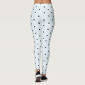 Baby Blue Polka Dot Pattern Leggings (Achterkant)