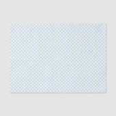 Baby Blue Polka Dot Tissue Paper Tissuepapier (Voorkant)