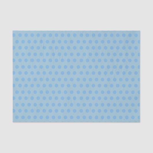 Baby Blue Polka Dots | DIY Achtergrondkleuren Tissuepapier (Voorkant)