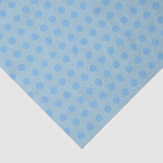 Baby Blue Polka Dots | DIY Achtergrondkleuren Tissuepapier (Detail)