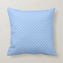 Baby Blue Polka Dots Kussen