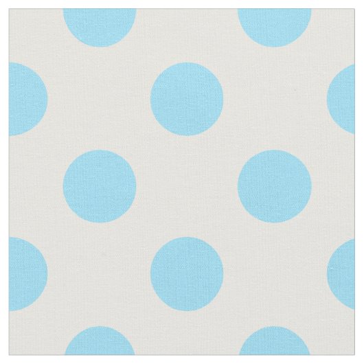 Baby blue polka dots stof (Close Up)