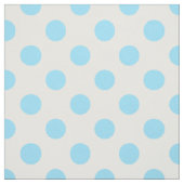 Baby blue polka dots stof (Swatch)