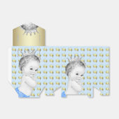 Baby Blue Prince Baby shower Bedankdoosjes (Uitgevouwen)