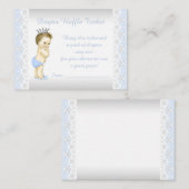 Baby Blue Prince Luier Raffle Ticket Informatiekaartje (Voorkant / Achterkant)