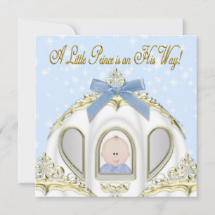 Baby Blue Prins Baby Jongen Baby Shower Kaart