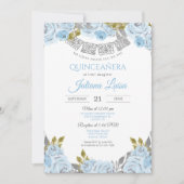 Baby Blue Quince, Lichtblauwe Mexicaanse Quinceane Kaart (Voorkant)
