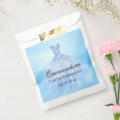 Baby Blue Quinceanera Bedankzakje (Gezegeld)