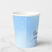 Baby Blue Quinceanera Papieren Bekers (Rechts)