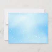 Baby Blue Quinceanera RSVP Kaartje (Achterkant)