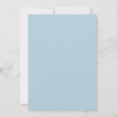 Baby Blue Quinceanera Uitnodiging (Achterkant)